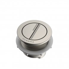 Caroma Luna Dual Flush Round Bezel & Button - Brushed Nickel