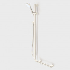 Caroma Opal Support VJet Shower with 90 Degree Rail Left and Right - Brushed Nickel
