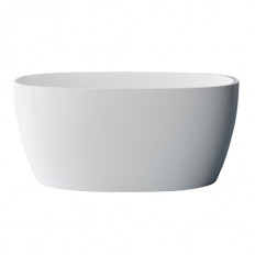 Newtech Galleno 1500 Freestanding Oval Bath - Matte White