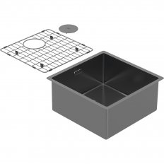 Burns & Ferrall Zomodo PearlArc Medium Bowl (Sink & Grid) - Black Pearl