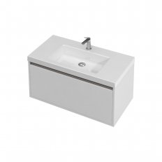 St Michel City 46 Vanity with console basin 900 Wall - 1 Drawer