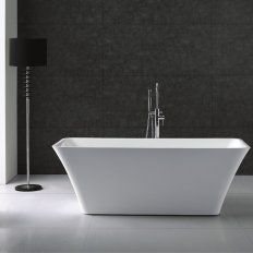 Aquatica Squadro Soft Square Freestanding Bath - 1500mm
