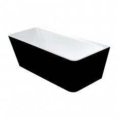 Newtech Indus Back-to-Wall Bath - Black & White
