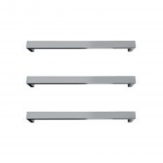 Newtech Largo Square Heated Towel Bar 832mm - Brushed Nickel