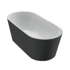 Newtech Rio Freestanding Oval Bath - Black & White