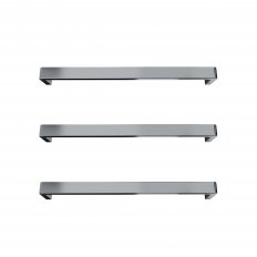 Newtech Vera Rounded Heated Towel Bar 632mm - Brushed Nickel
