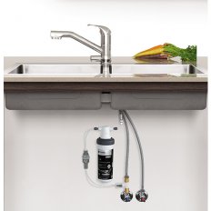 Puretec Quick Twist Undersink Water Filter using Ultra Z Filtration Technology with Tripla T2 LED Mixer Tap