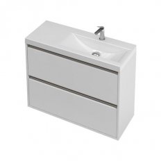 St Michel City 35 Vanity 900 Wall Right Basin - 2 Drawers