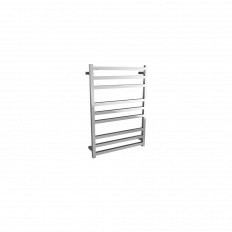 Waterware Electric Square Towel Rail 240V 900 x 650mm Brushed Stainless