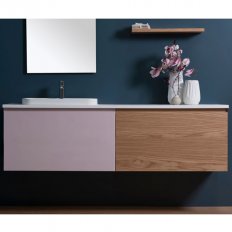 Michel Cesar Tablo 1500 Wall-Hung vanity, Double Bowl, 2 Drawers (side by side)