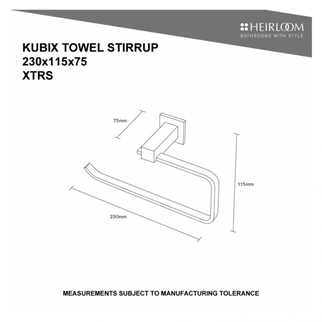 Heirloom Kubix Towel Stirrup