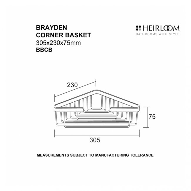 Heirloom Brayden Corner Basket