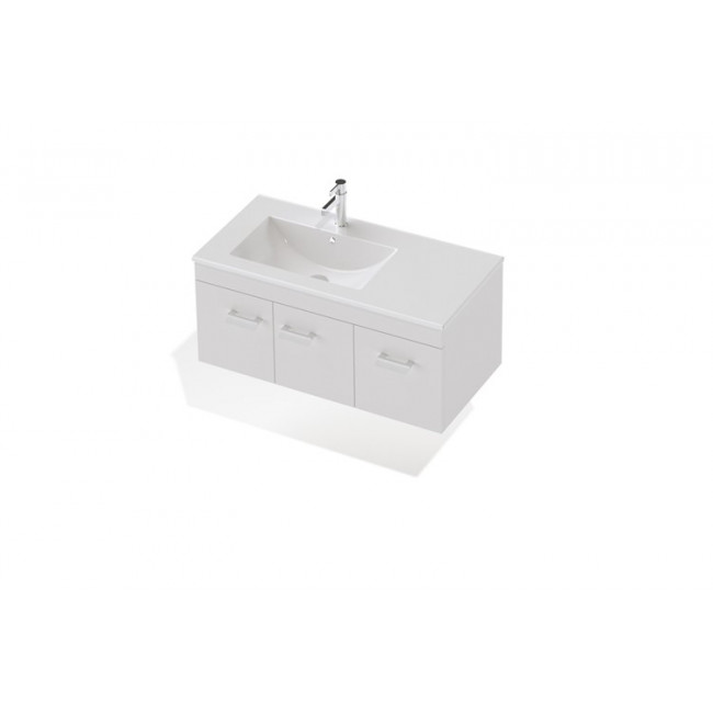 St Michel Riva Wall 900 Left or Right Basin, 2 Doors, 1 Drawer 