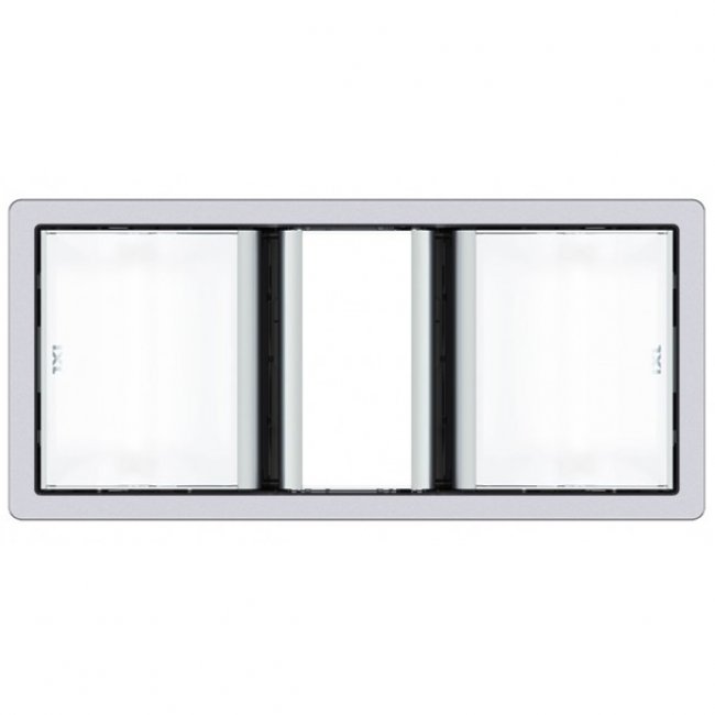 IXL Tastic Luminate Dual 3 in 1 Bathroom Heater, Exhaust Fan & Light - Silver