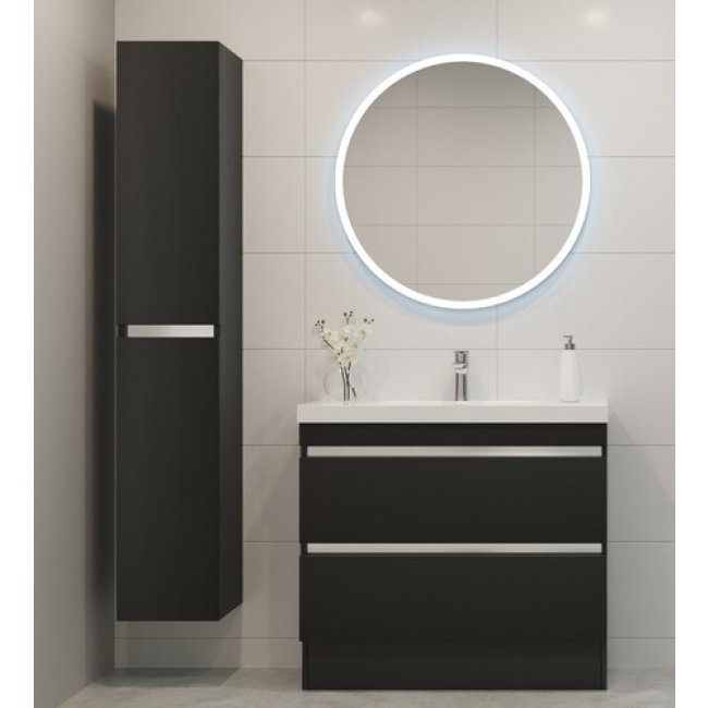 Newtech Round Broadway Mirror with LED Lighting & Demister
