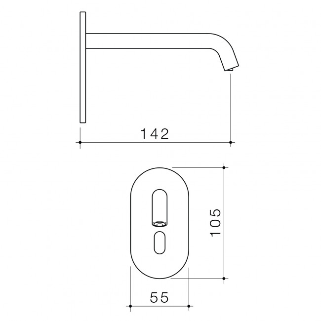 Caroma Liano II Sensor Wall Mounted Soap Dispenser - Brushed Nickel