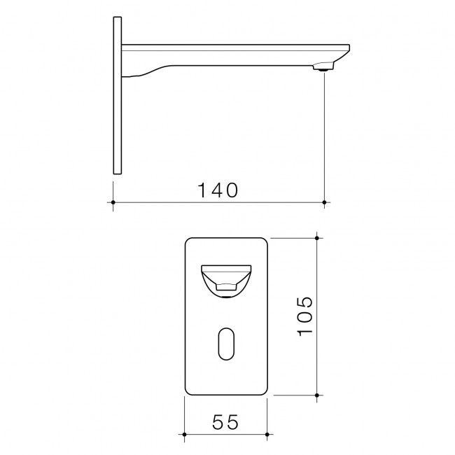 Caroma Urbane II Sensor Wall Mounted Soap Dispenser - Gunmetal