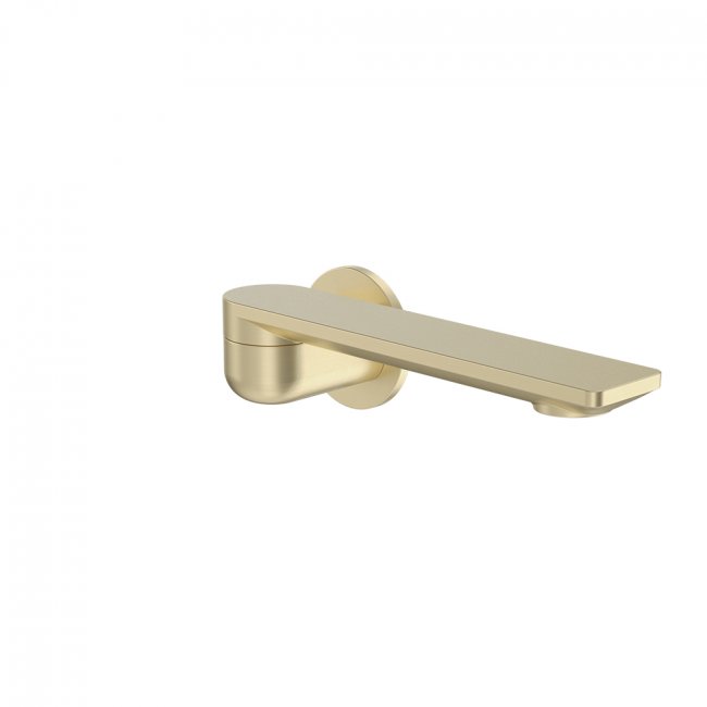 Caroma Urbane II 220mm Bath Swivel Outlet - Round Cover Plate - Brushed Brass