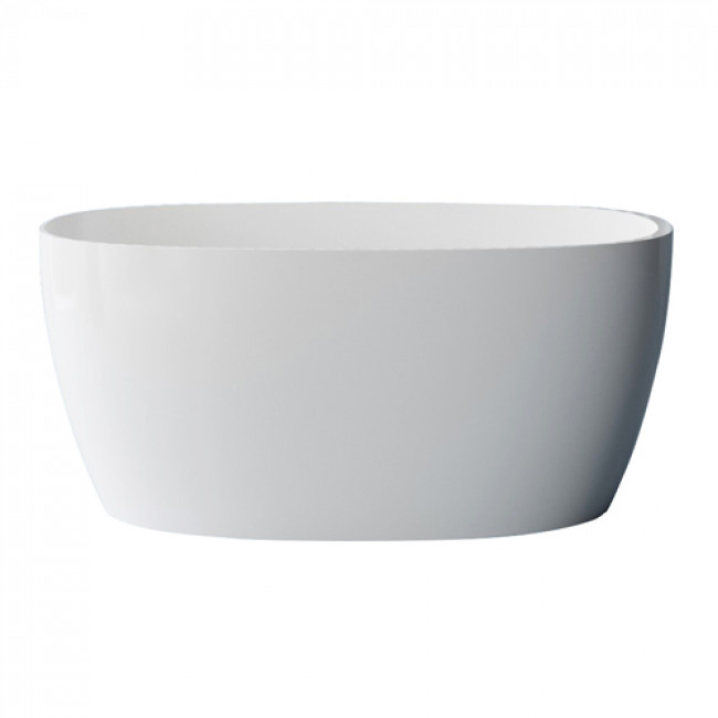 Newtech Galleno 1400 Freestanding Oval Bath - Matte White