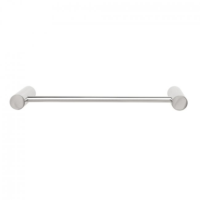 Tranquillity Round Single Towel Rail 370mm - Stainless Steel