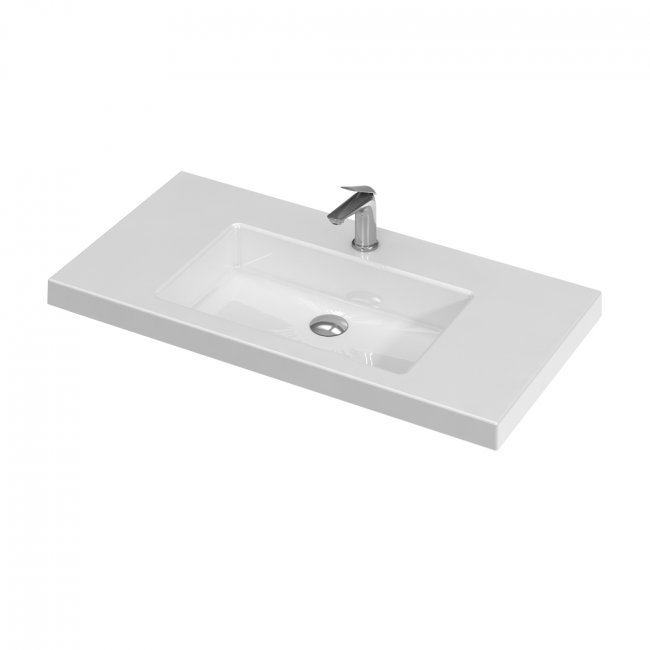 St Michel City 46 Vanity with console basin 1400 Wall Double Basin - 4 Drawers