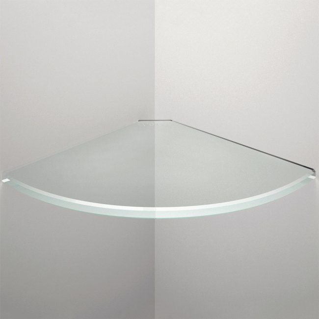 glass floating shelf