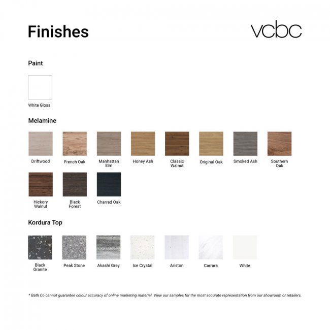 VCBC Sharp 700 Wall-Hung Vanity 1 Drawer