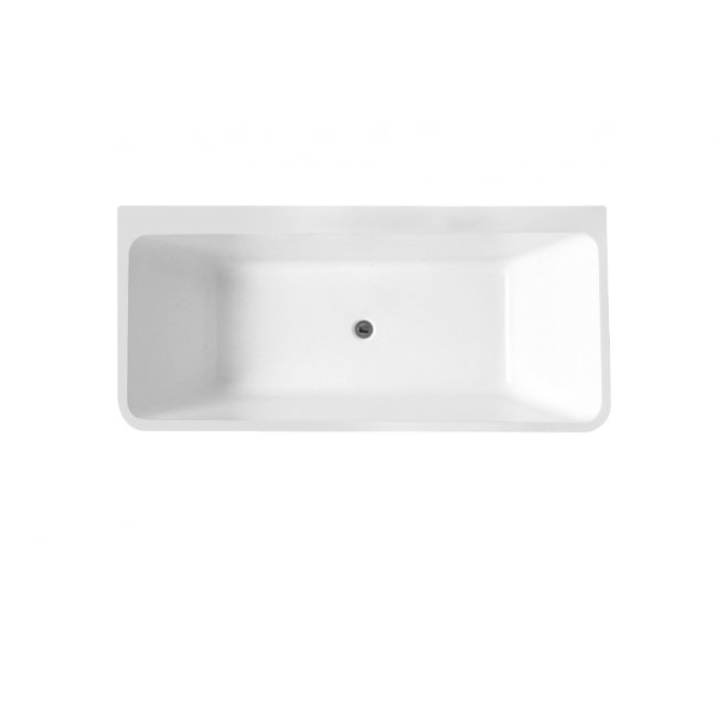 Newtech Indus Back-to-Wall Bath - Gloss White