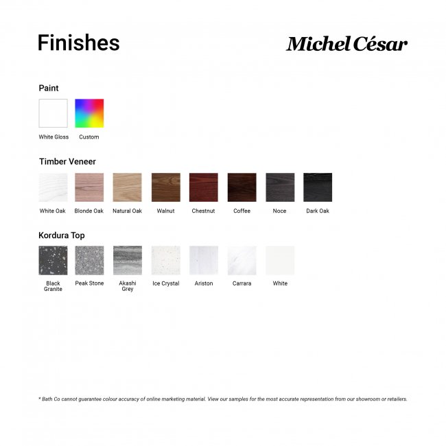 Michel Cesar Moode 1000 Wall-Hung vanity, 2 Drawers