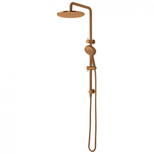 Voda Storm Double Head Shower - Brushed Copper (PVD)
