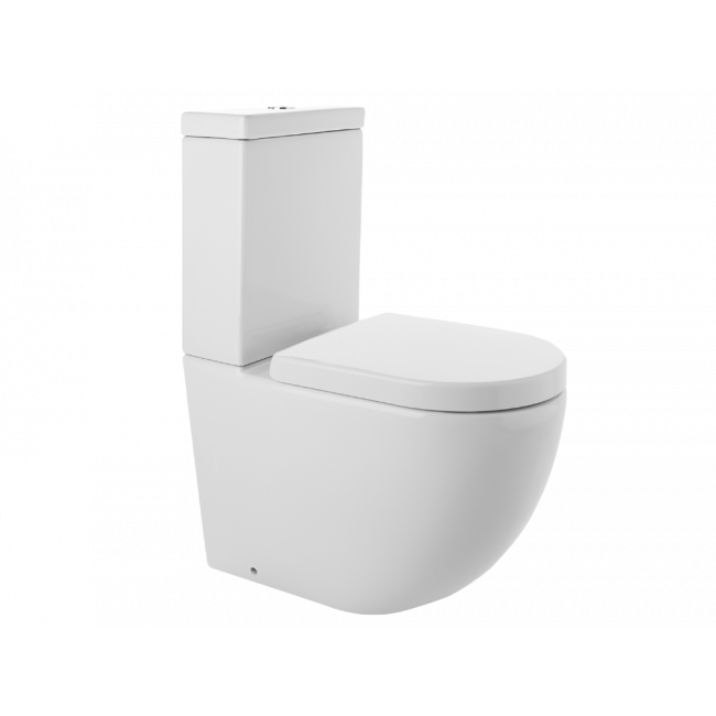 Waterware Luci2 Toilet Suite with Thick Seat Gloss White