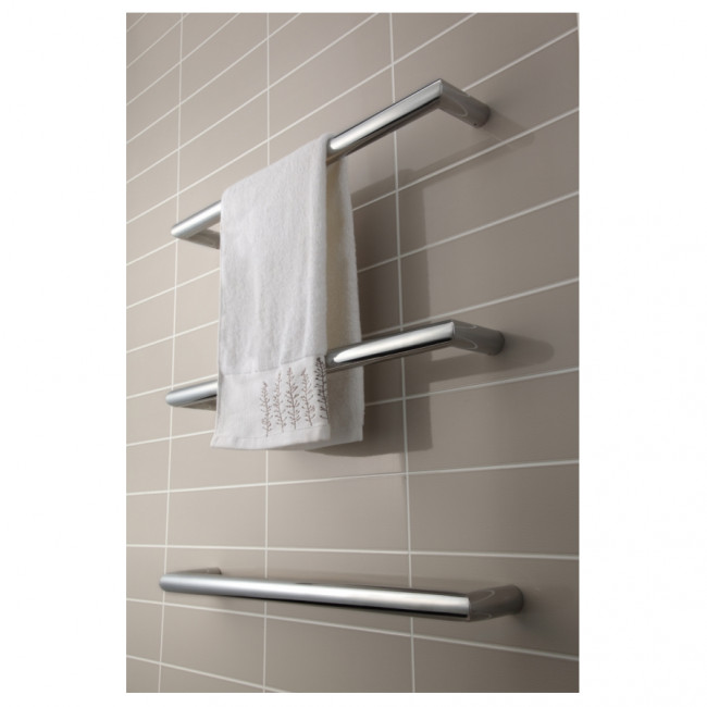 Heirloom Strata Genesis Single Bar Towel Warmer 632mm - Stainless Steel