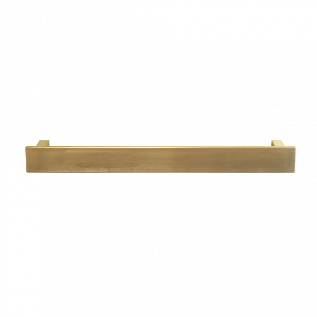 Waterware Towel Rail Single Bar Square 12V 500mm Brushed Gold