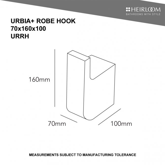 Heirloom Urbia+ Robe Hook