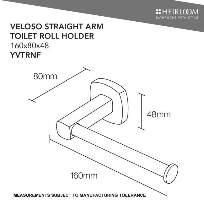 Heirloom Veloso Toilet Roll Holder Fixed    