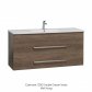 Clearlite Cashmere Double Drawer Vanity 1200