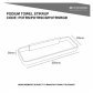 Heirloom Podium Towel Stirup Chrome/Blk