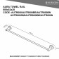 Heirloom Aura Towel Rail 600mm - Chrome