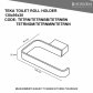 Heirloom Teka Toilet Roll Holder - Brushed Nickel