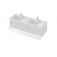 St Michel Riva Wall 1500 Double Basin, 3 Doors, 2 Drawers