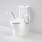 Caroma Opal Cleanflush Easy Height Wall-Faced Close-Coupled Suite (Double flap white seat and armrest)