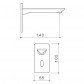 Caroma Urbane II Sensor Wall Mounted Soap Dispenser - Matte Black