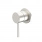 Caroma Liano II Bath/Shower Mixer - Round Cover Plate - Brushed Nickel