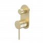 Caroma Liano II Bath/Shower Mixer with diverter - Rounded Cover Plate - Brushed Brass 