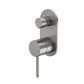 Caroma Liano II Bath/Shower Mixer with diverter - Rounded Cover Plate - Gunmetal