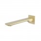 Caroma Urbane II 220mm Basin/Bath Outlet - Square Cover Plate - Brushed Brass