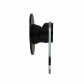 Aquatica Link Shower Mixer 40mm - Black with Chrome Trim