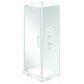 Symphony Showers Aquero 2 Sided, Pivot Shower, Moulded Wall - White