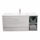 Aquatica Katrina Grey Wash Vanity Cabinet and Top 1200mm, 2 Drawers, 1 Side Shelf
