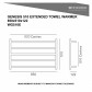 Heirloom Genesis 510 Extended Towel Warmer Gunmetal